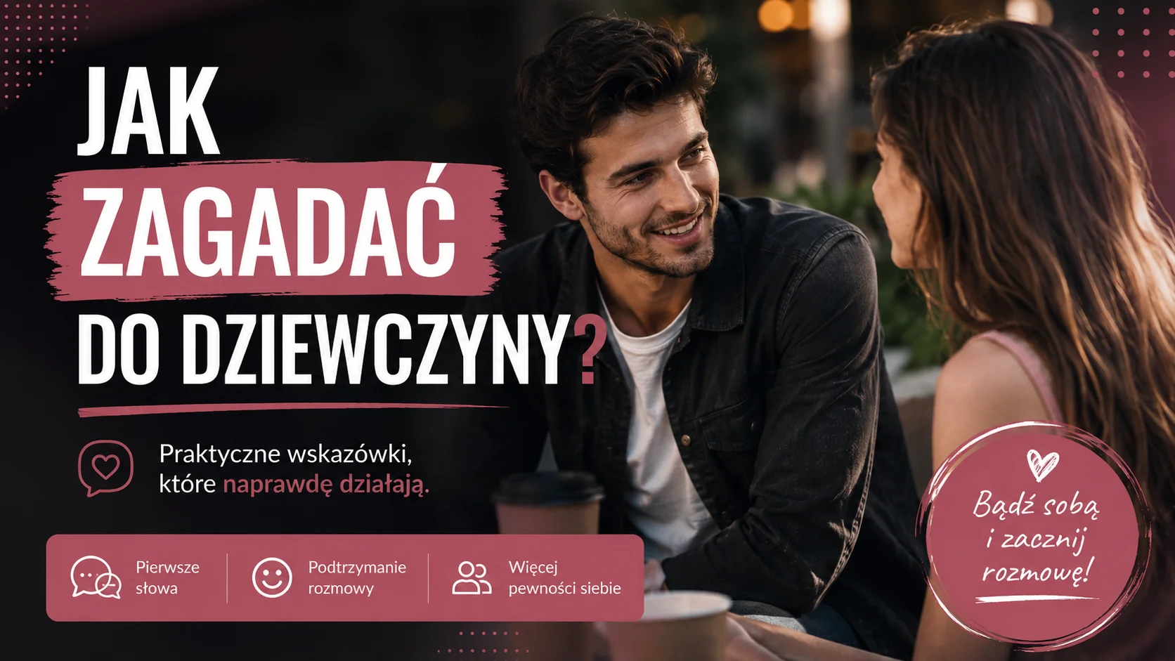 para uśmiechająca się do siebie